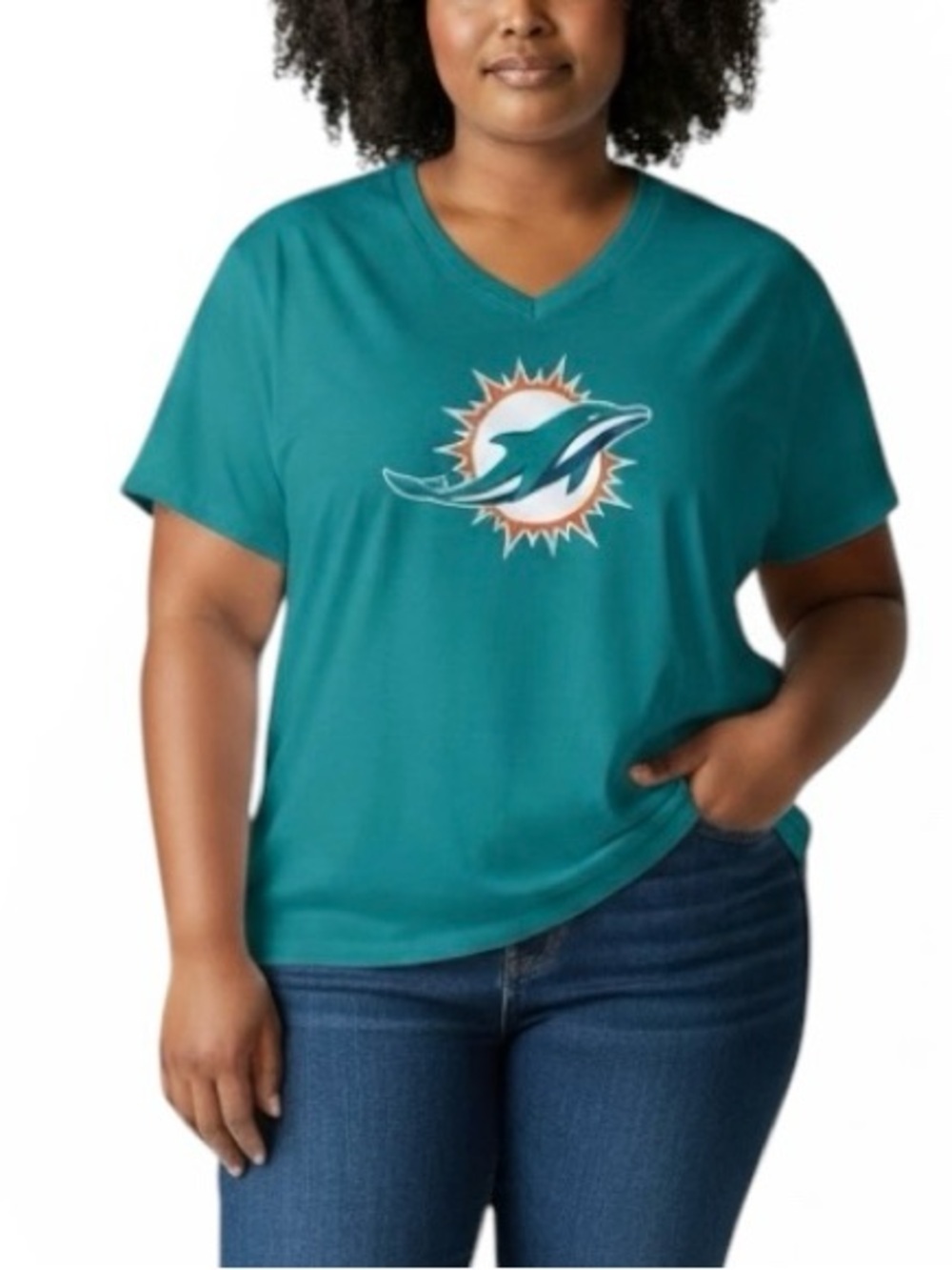 Miami Dolphins NFL Fanatics 100% Cotton Tee Shirt 🏈 Football 🏈 4X Blue & Orange